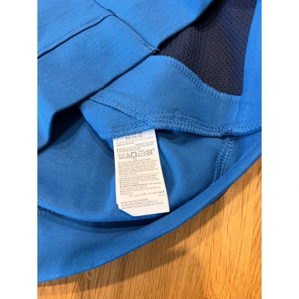 Old Navy Active Boys XL 14-16 Dynamic Fleece Sleeveless Hoodie Splash City Blue